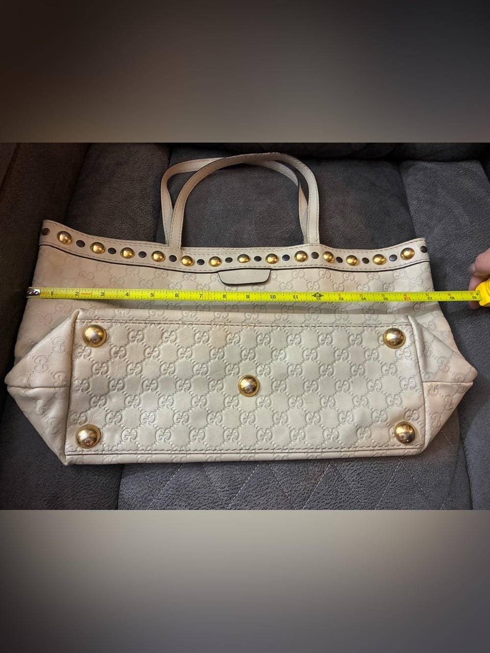 Authentic Gucci Monogram Embossed Tote - Picture 12 of 12